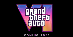 GTA VI logo with a "coming 2025" subtitle